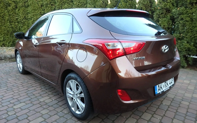 Hyundai I30 cena 32990 przebieg: 163000, rok produkcji 2014 z Dukla małe 667